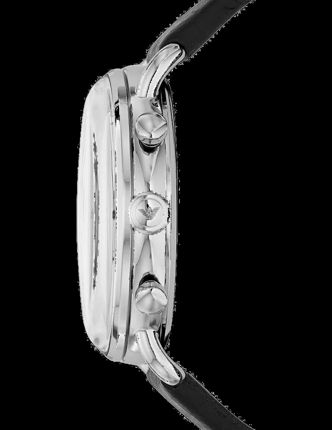 Montre Homme Emporio Armani Aviator AR11143 Bracelet en cuir noir vue 2