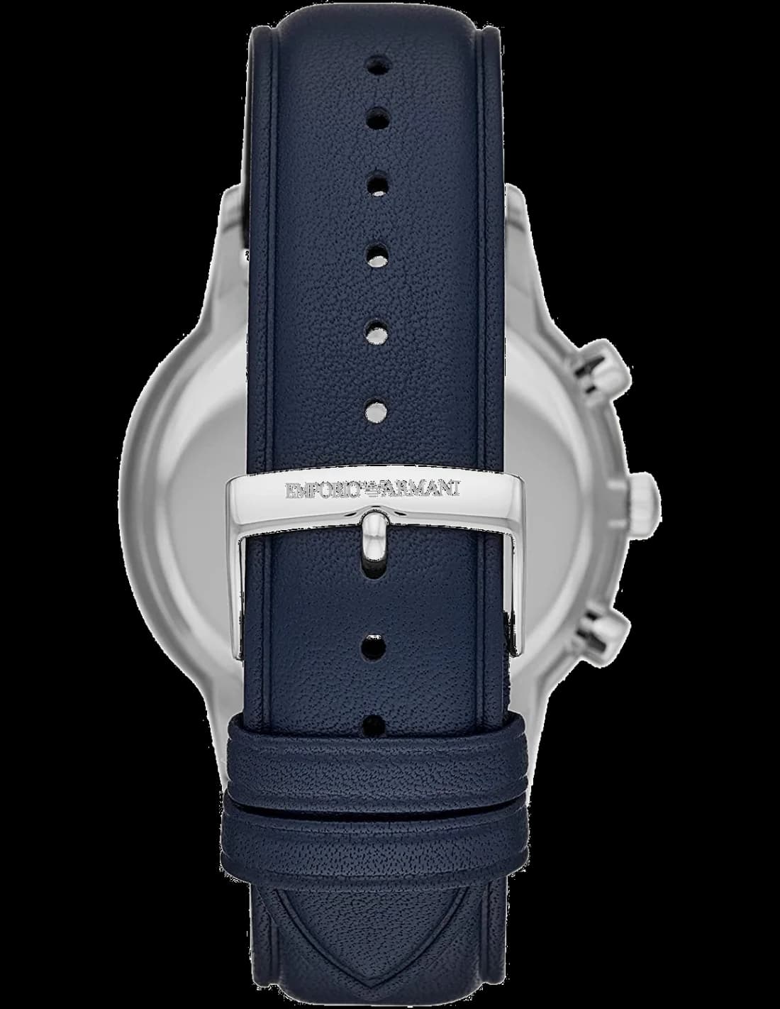 Bracelet Emporio Armani AR11216 en toile NATO bleue et rouge avec boucle ardillon