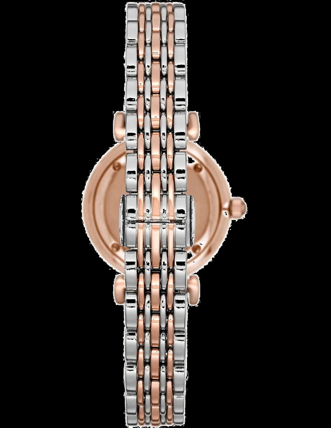 Cadran Emporio Armani AR11223 avec index bâtons dorés, aiguilles fines et date à 3h