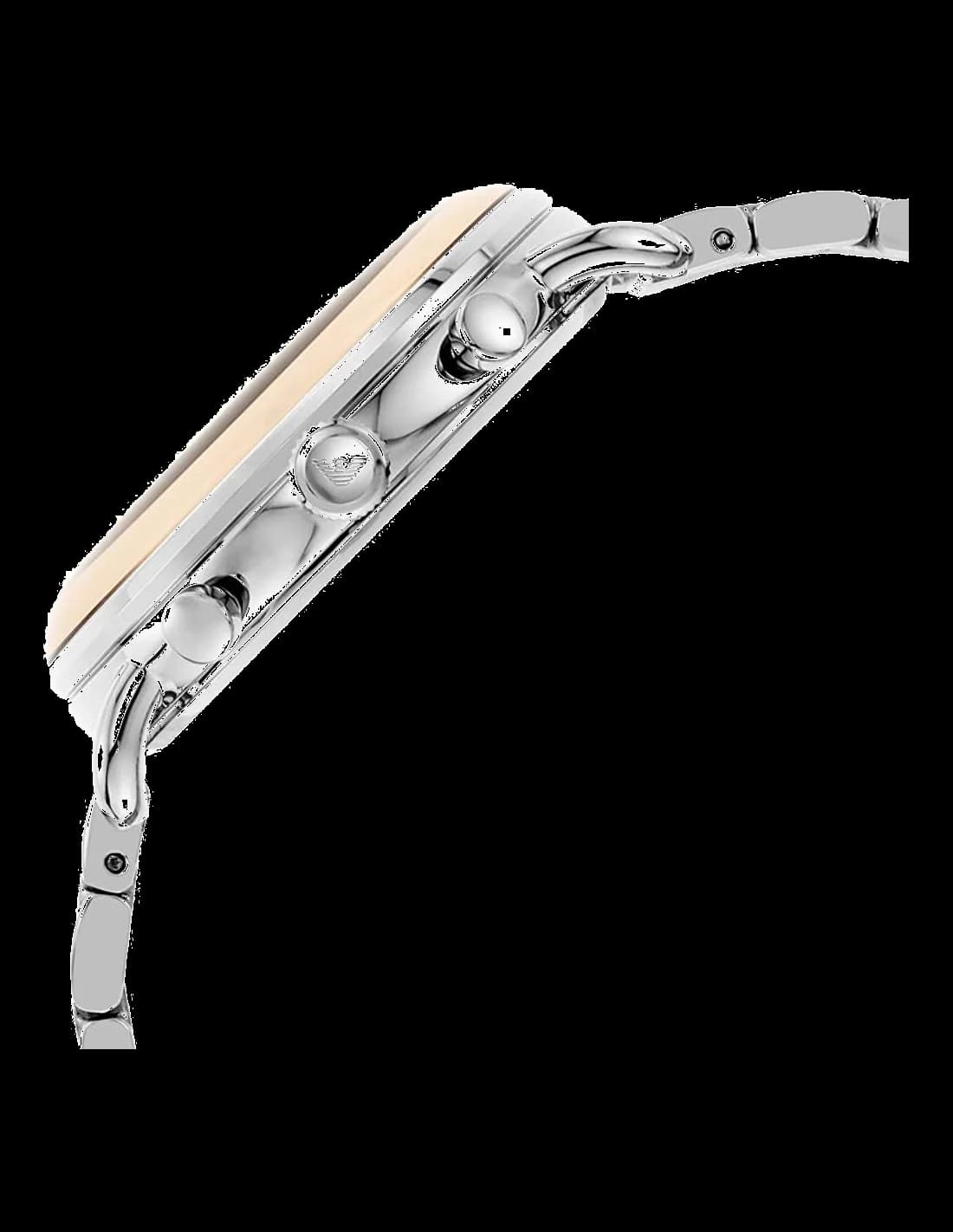 Montre Emporio Armani AR11239 Aviator en Acier avec Bracelet Maille Milanaise vue 3