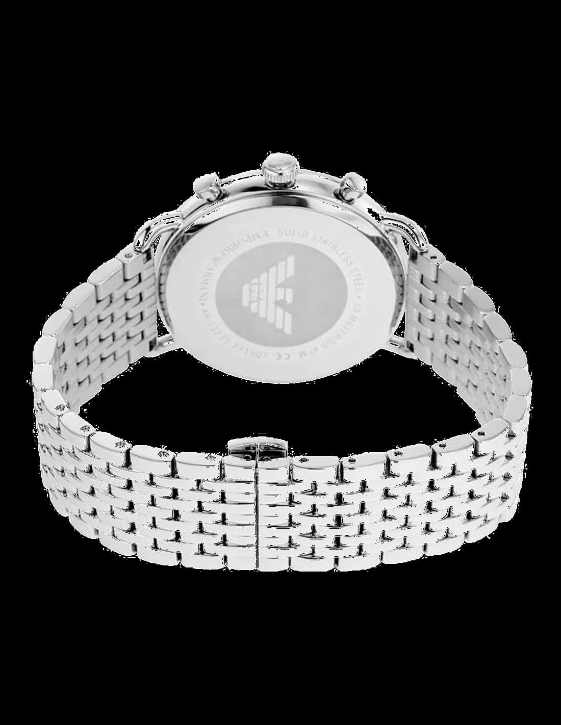 Montre Emporio Armani AR11239 Aviator en Acier avec Bracelet Maille Milanaise vue 4