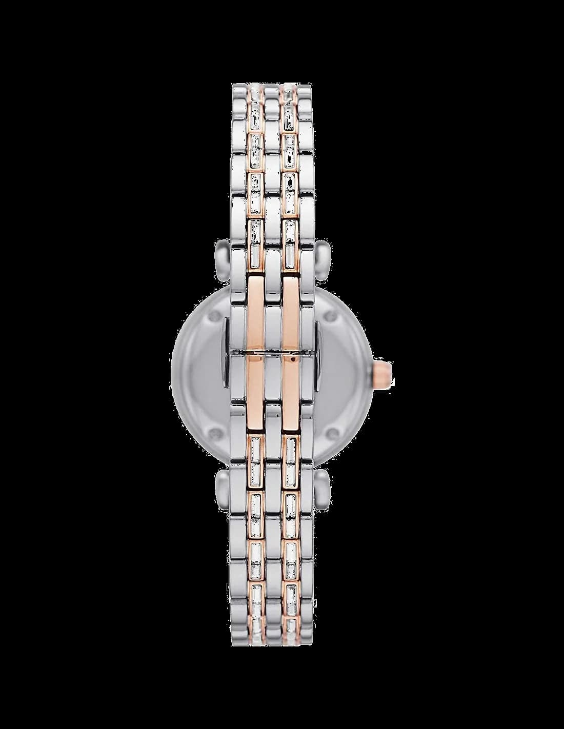 Bracelet Emporio Armani AR11290 en maille milanaise acier rose gold, finition brillante et boucle déployante ajustable