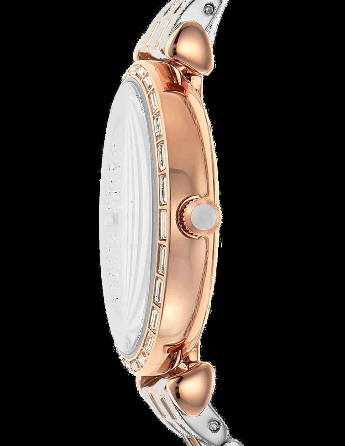 Cadran Emporio Armani AR11293 au cadran gris soleillé avec index bâtons et aiguilles dorées, date à 3h