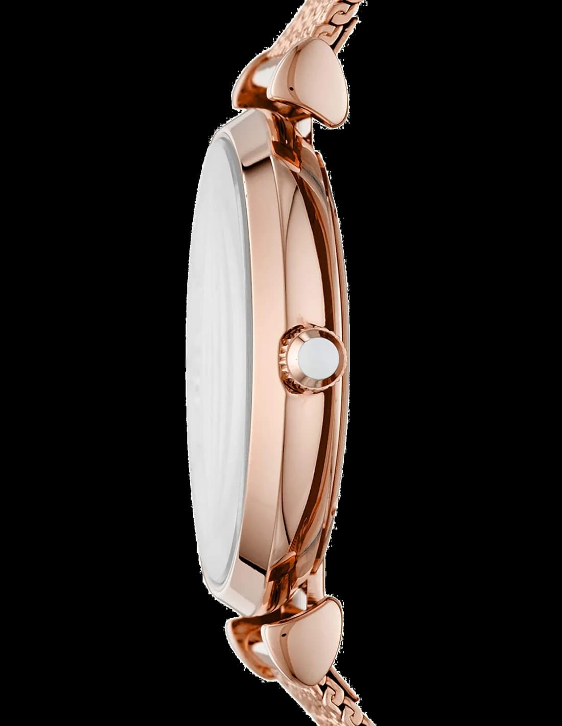 Bracelet Emporio Armani AR11320 en cuir bleu avec surpiqûres ton sur ton, fermoir boucle ardillon en acier inoxydable