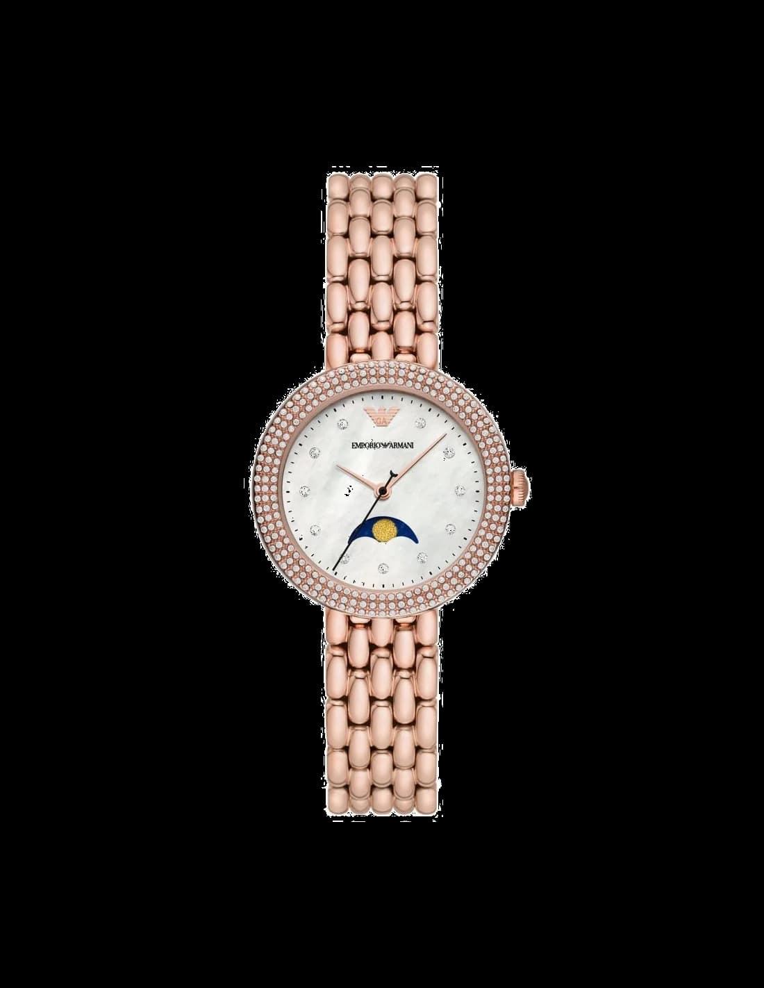 Montre Emporio Armani AR11462 au cadran nacre et aiguilles dorées lumineux