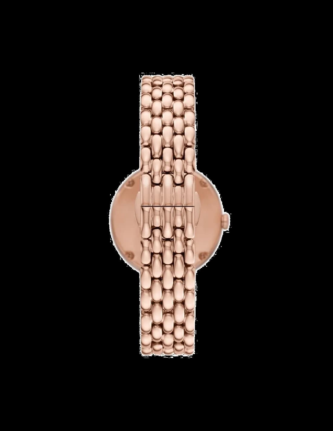 Bracelet Emporio Armani AR11462 en acier inoxydable doré et acier rose, boucle déployante