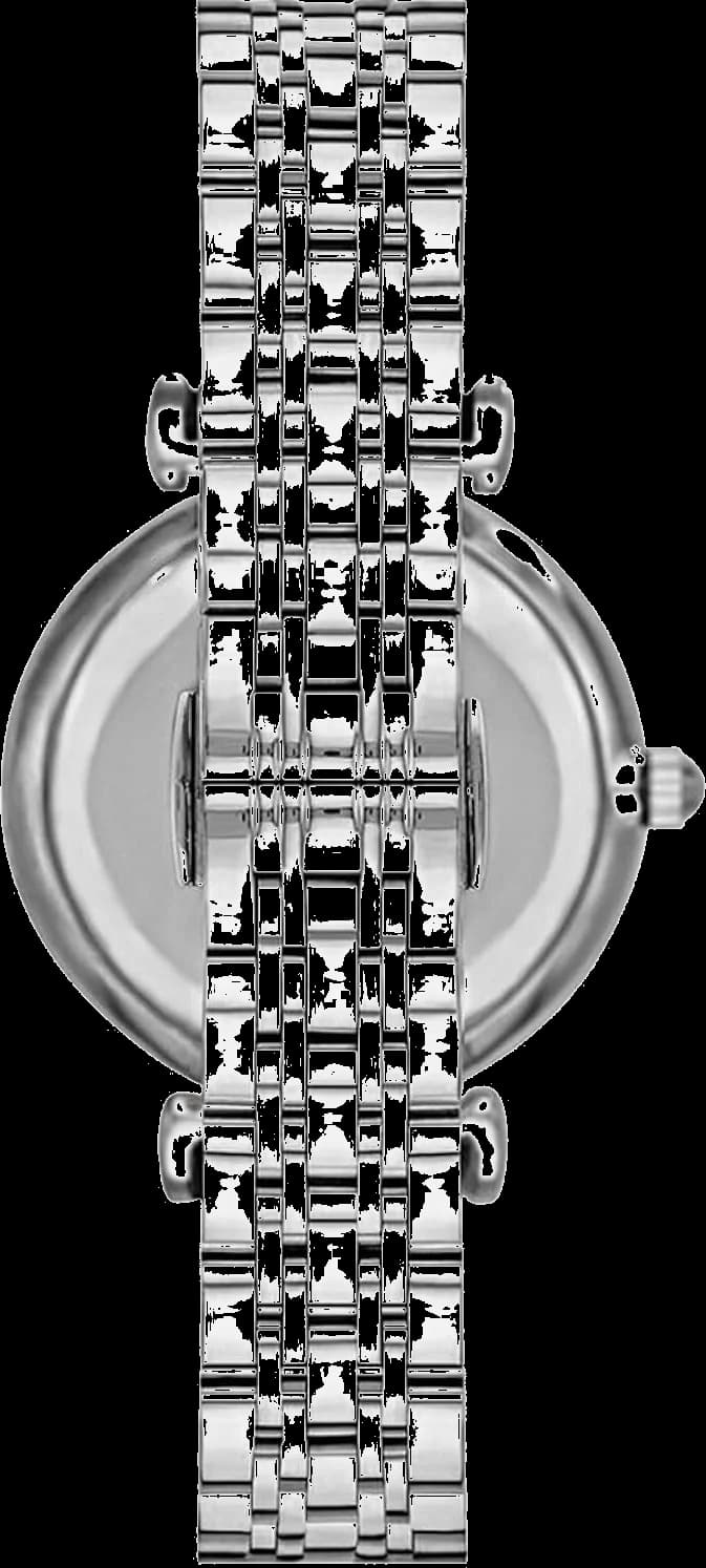Cadran Emporio Armani AR1779 aux index bâtons dorés, aiguilles fines et date à 3h