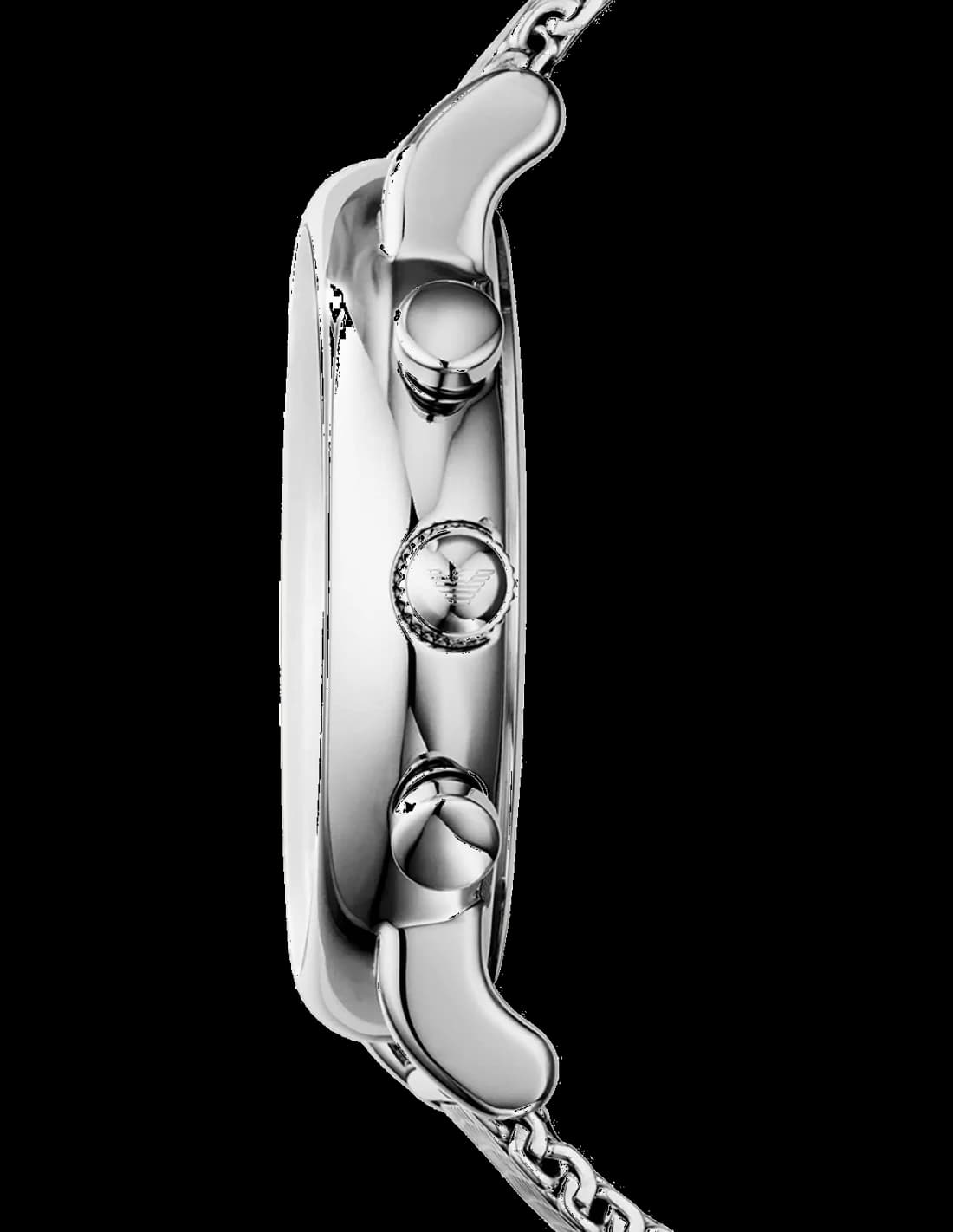 Cadran Emporio Armani AR1811 avec index bâtons et aiguilles dauphine, date à 3h, design épuré et lisible