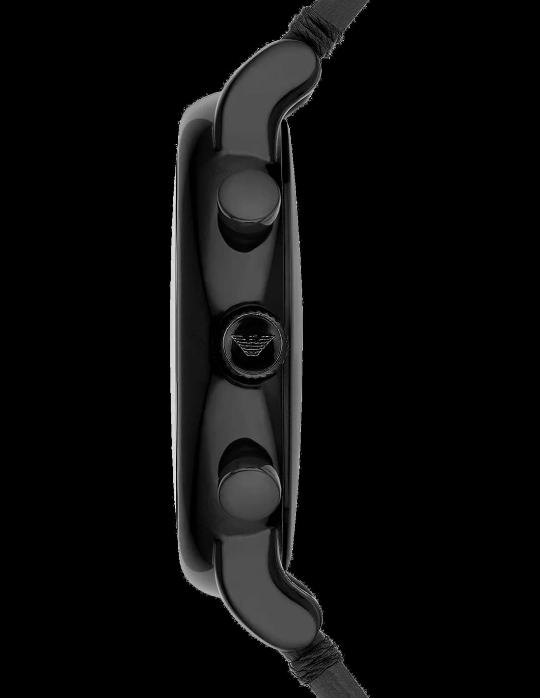 Montre Homme Emporio Armani AR1918 Acier et Cuir Noir vue 2