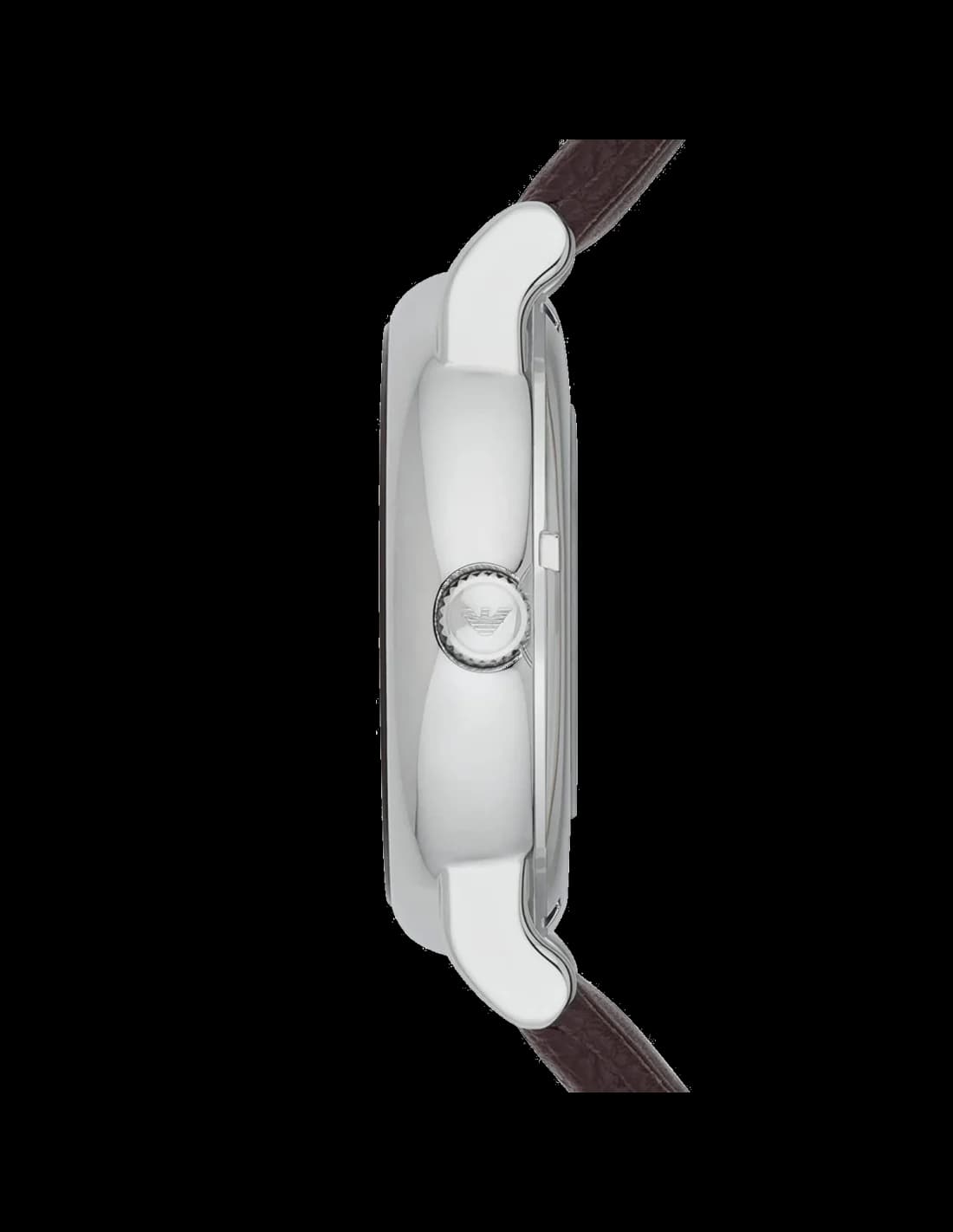 Cadran Emporio Armani AR1982 squelettique dévoilant le mouvement automatique, index bâtons et aiguilles luminescentes