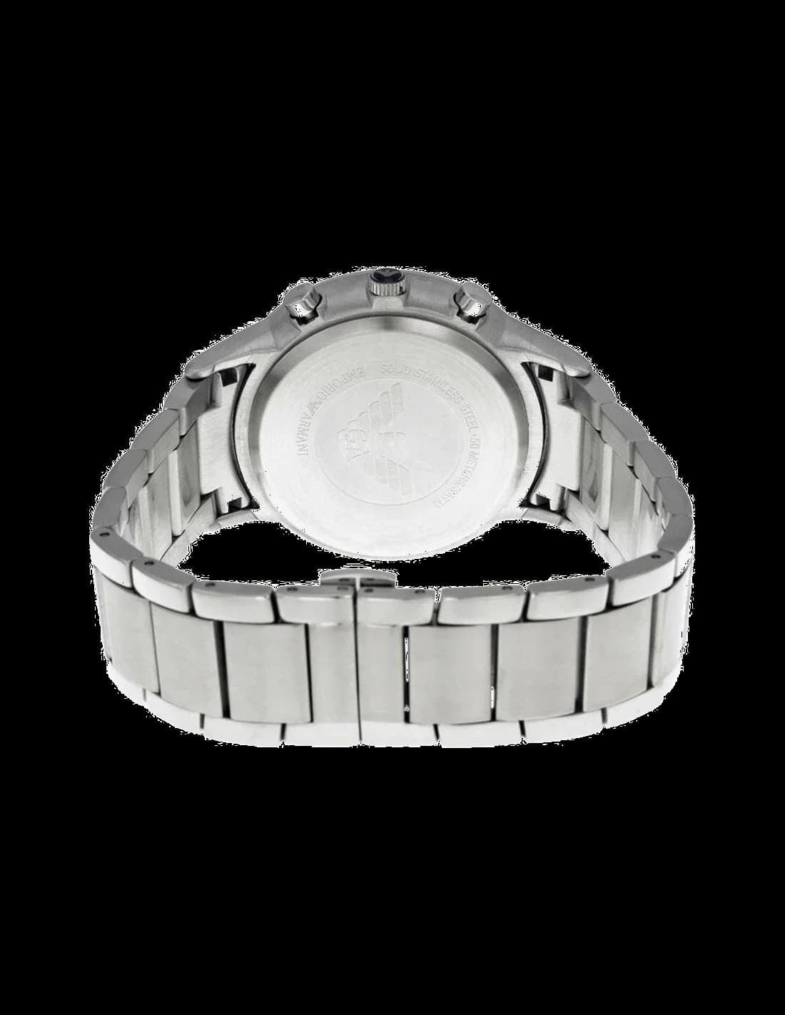 Bracelet Emporio Armani AR2434 en acier inoxydable brossé et poli, fermoir déployant double sécurité, confort assuré