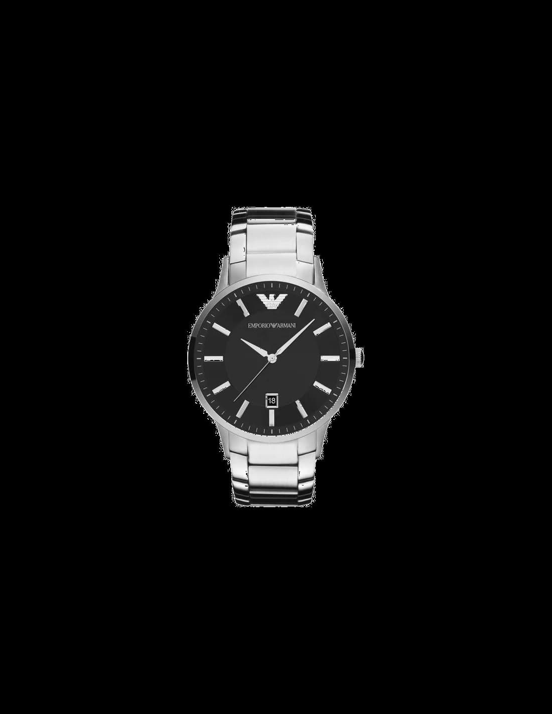Montre Emporio Armani Sportivo AR2457 ronde cadran noir en acier