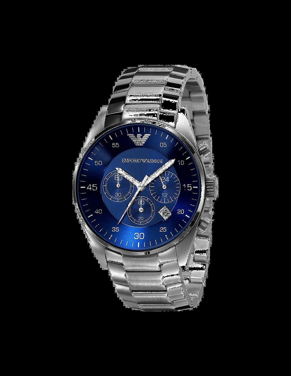 Montre Emporio Armani AR5860 Cadran Bleu en Acier Inoxydable