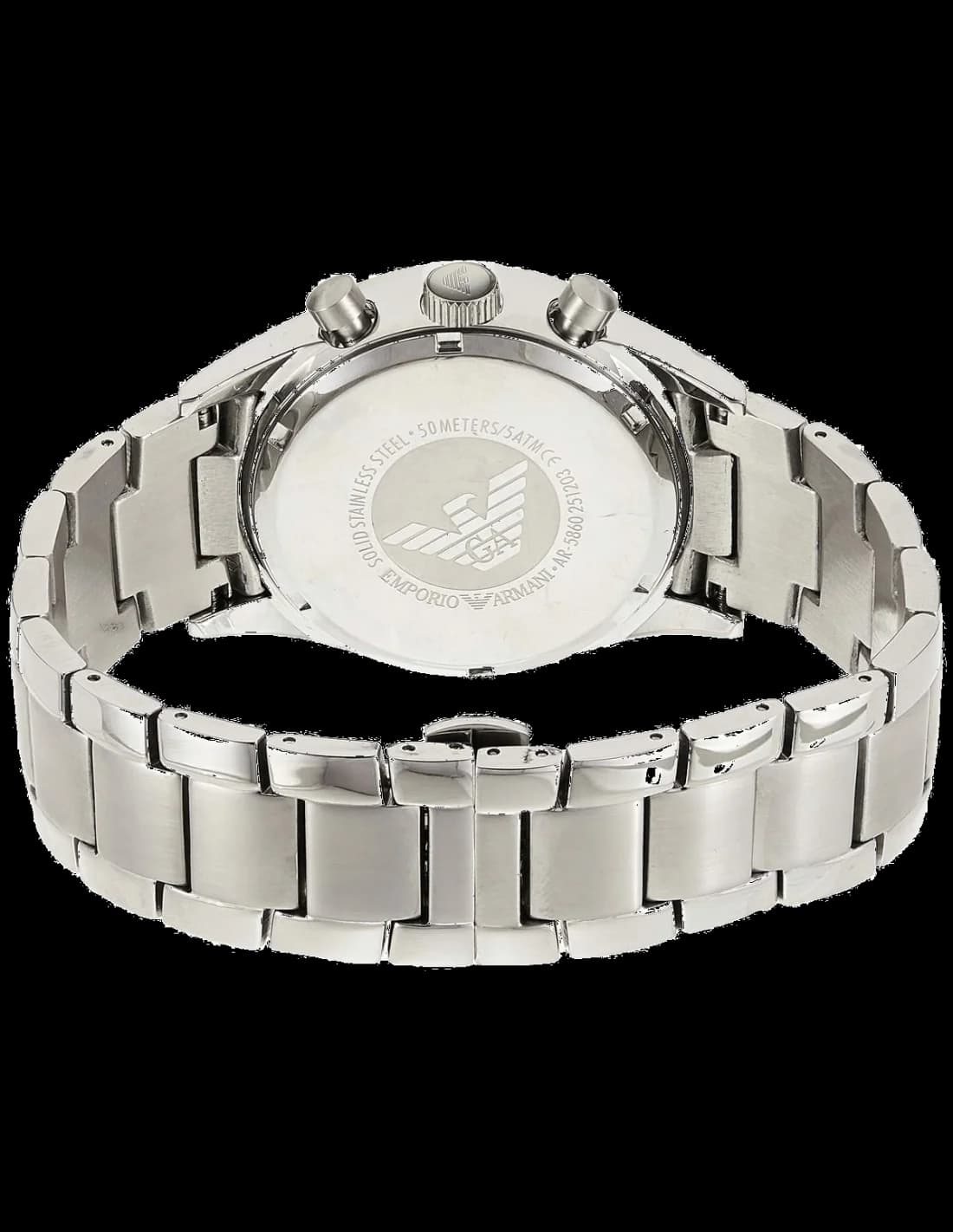 Montre Emporio Armani AR5860 Cadran Bleu en Acier Inoxydable vue 2