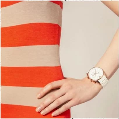 Bracelet Emporio Armani AR5920 en silicone blanc souple, boucle ardillon en acier inoxydable