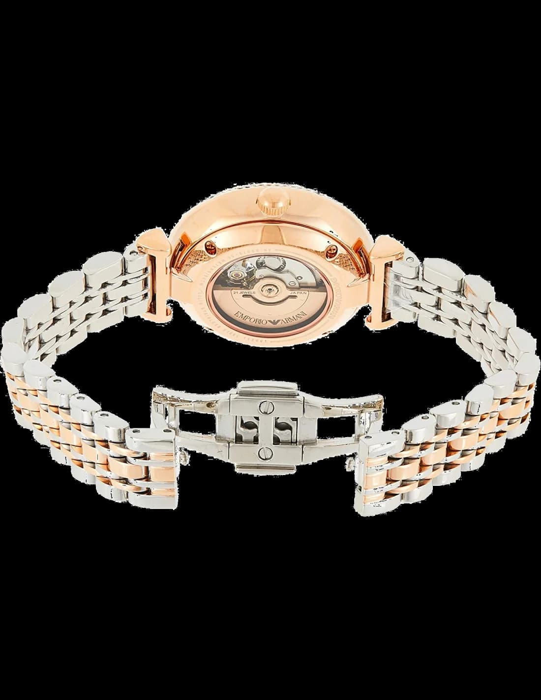 Bracelet Emporio Armani AR60019 en acier inoxydable doré, maillons T-Bar signature