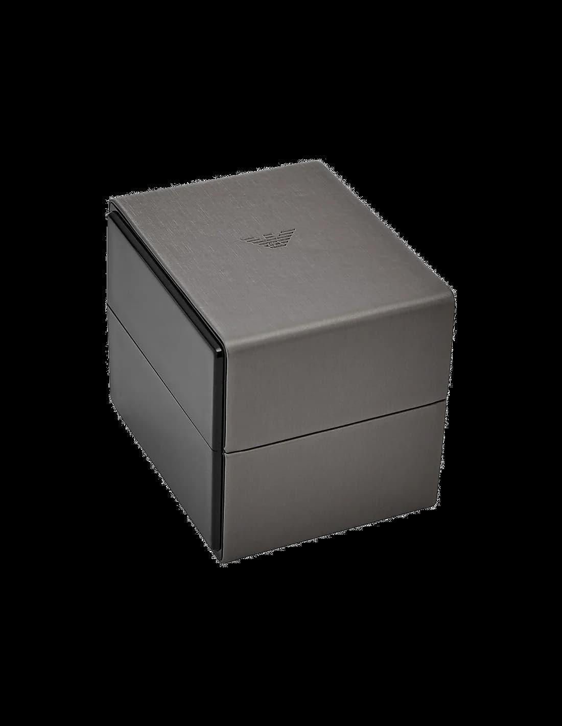 Bracelet Emporio Armani AR60023 en acier inoxydable brossé, maillons larges et boucle déployante gravée