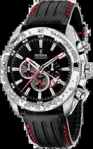 Montre Homme Festina F16489/5 Cuir & Synthétique Noir