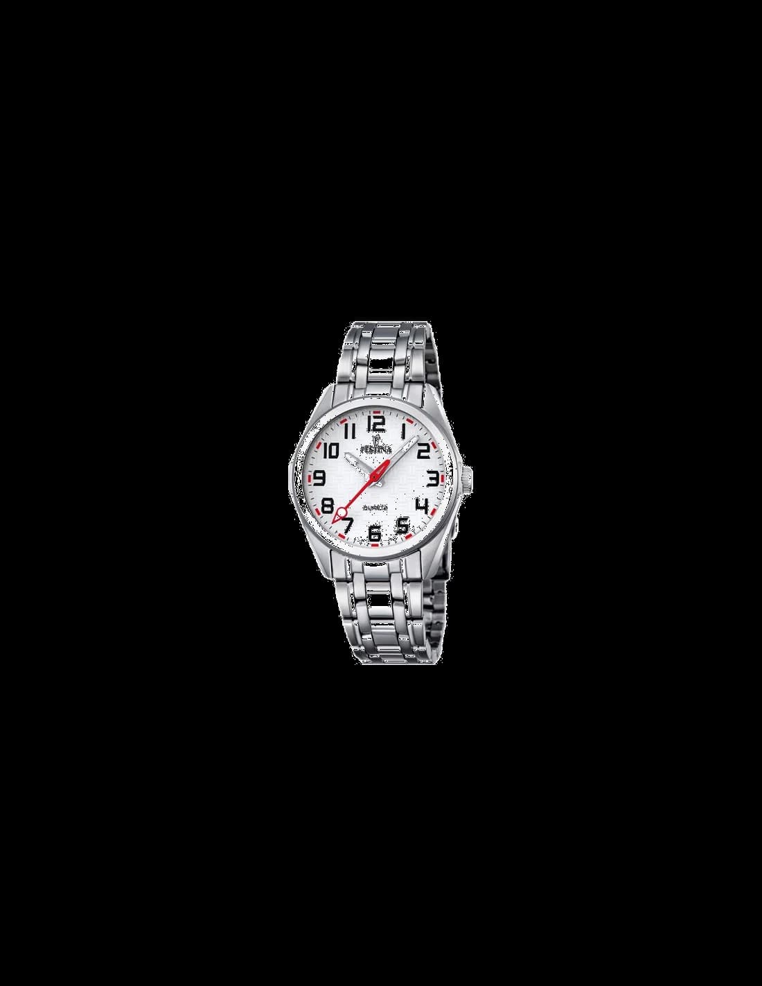 Montre Festina Junior F16903/1 en acier argenté détails rouges