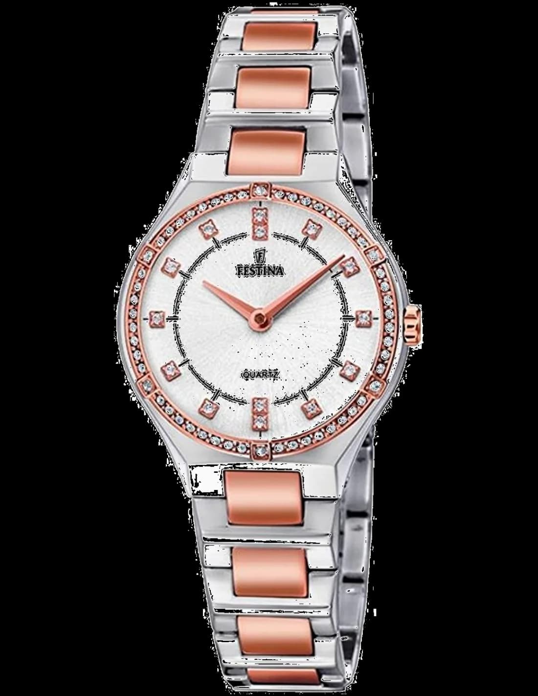 Montre Festina F20226/3 cadran bleu soleil, aiguilles argentées, design fin et élégant pour homme