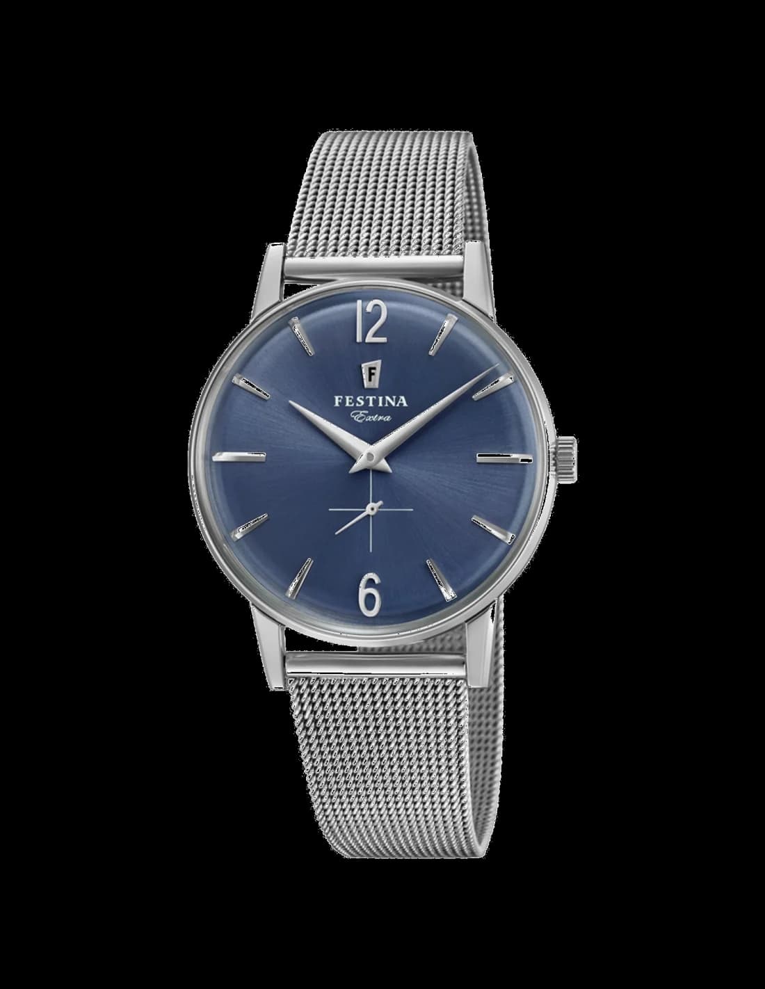 Montre Festina F20252/3 au cadran argenté soleil, aiguilles et index bâton, style classique et élégant
