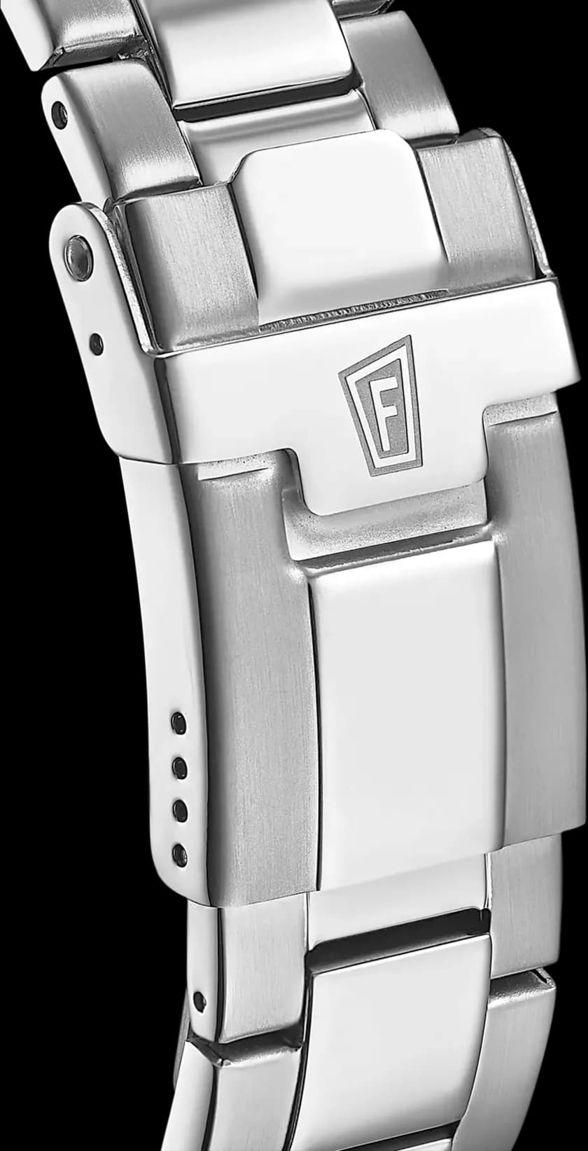 Cadran Festina F20360/3 vert soleillé, index bâton et aiguilles argentées, date à 3h