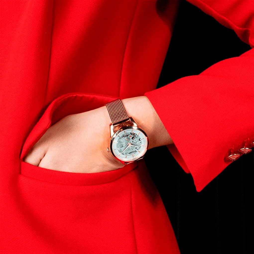 Montre Festina F20539/1 Skeleton Automatic en Acier Rose Gold vue 2