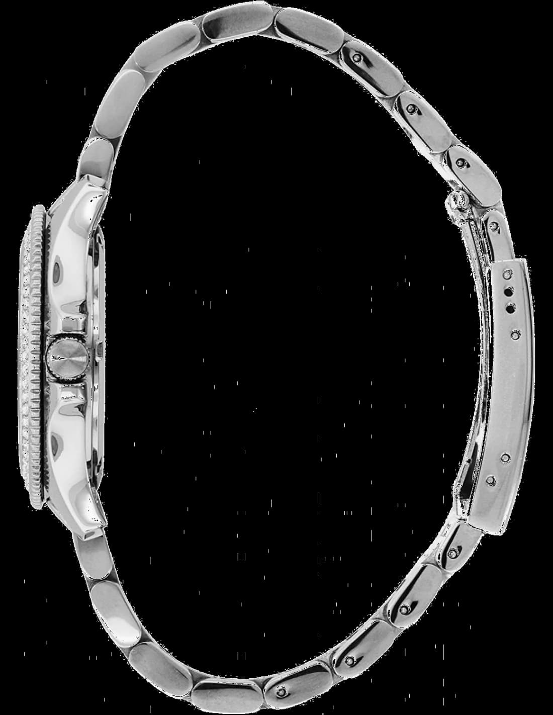 Cadran Fossil AM4452 aux index bâtons appliqués et date à 3h sur fond bleu soleil