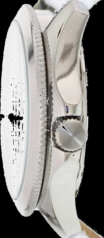 Cadran Fossil AM4484 blanc avec index dorés et aiguilles fines, date à 3h, élégance intemporelle