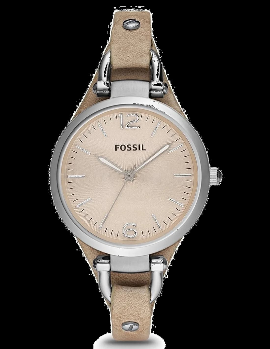 Montre Fossil ES2830 au cadran crème et boîtier doré, style élégant et raffiné