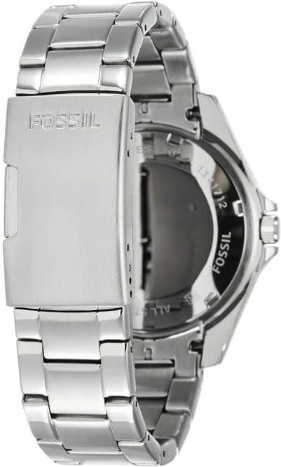 Bracelet Fossil ES3202 en acier inoxydable argenté à maillons lisses et fermoir déployant