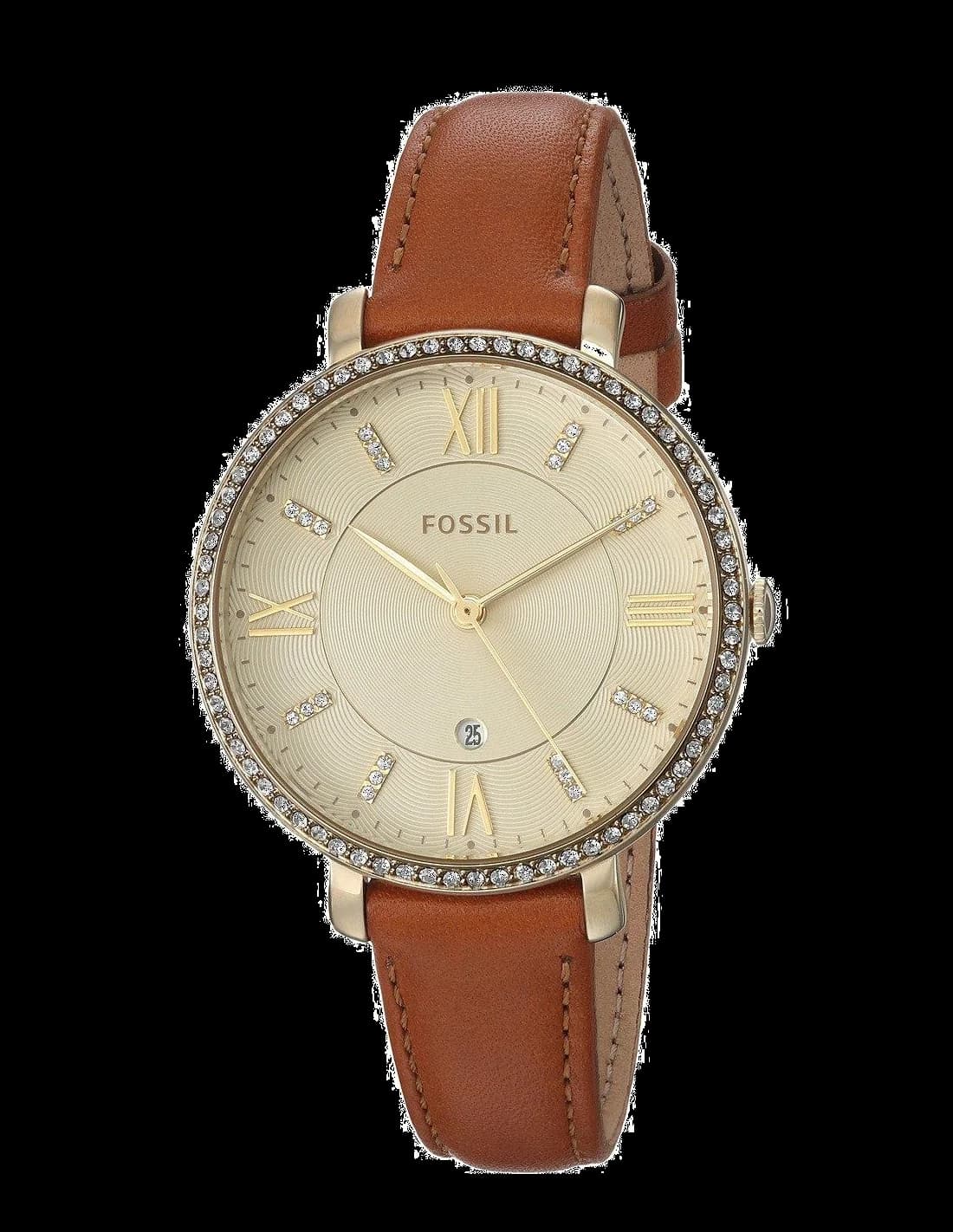 Montre Fossil ES4293 au boîtier rose gold et cadran blanc crème, style classique élégant