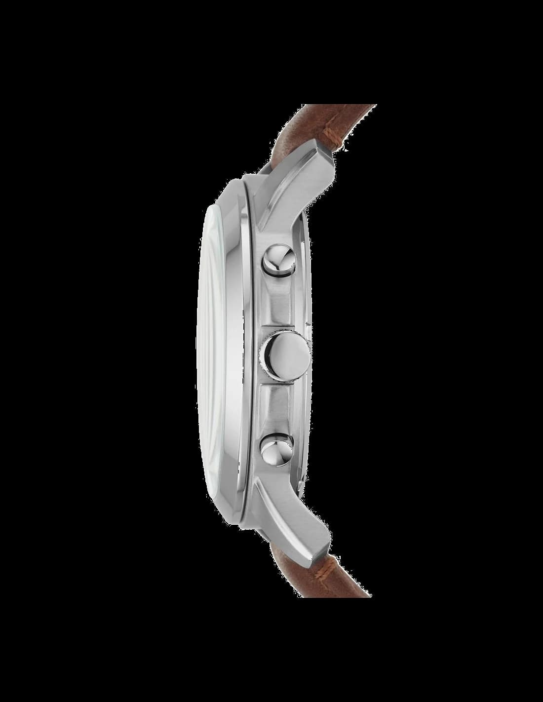 Cadran Fossil FS4813 avec index appliqués, guichet date à 3h, aiguilles lumineuses