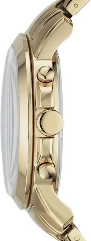 Cadran Fossil FS4815 avec index romains dorés et guichet date à 3h, élégance intemporelle