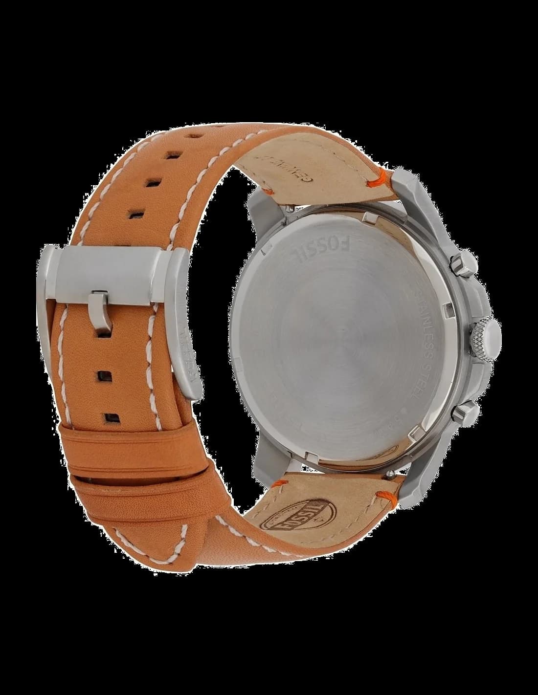 Cadran Fossil FS4918 avec cadran vert dégradé, index appliqués dorés, aiguilles dauphine et date à 3h