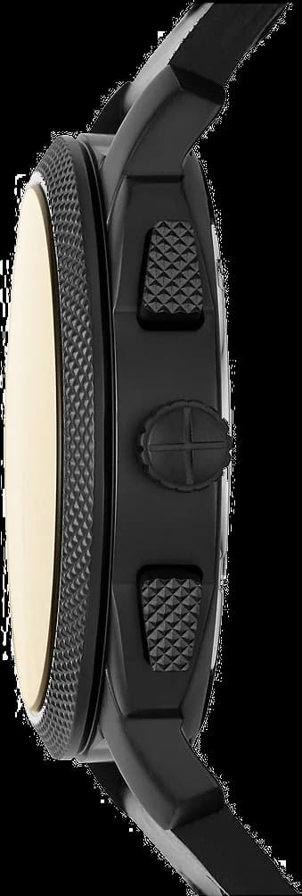 Bracelet Fossil FS5586 en cuir marron, coutures contrastées et boucle ardillon en acier