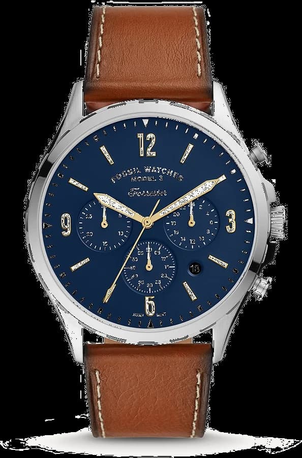 Montre Fossil FS5607 Forrester avec cadran noir et aiguilles luminescentes, style robuste et élégant
