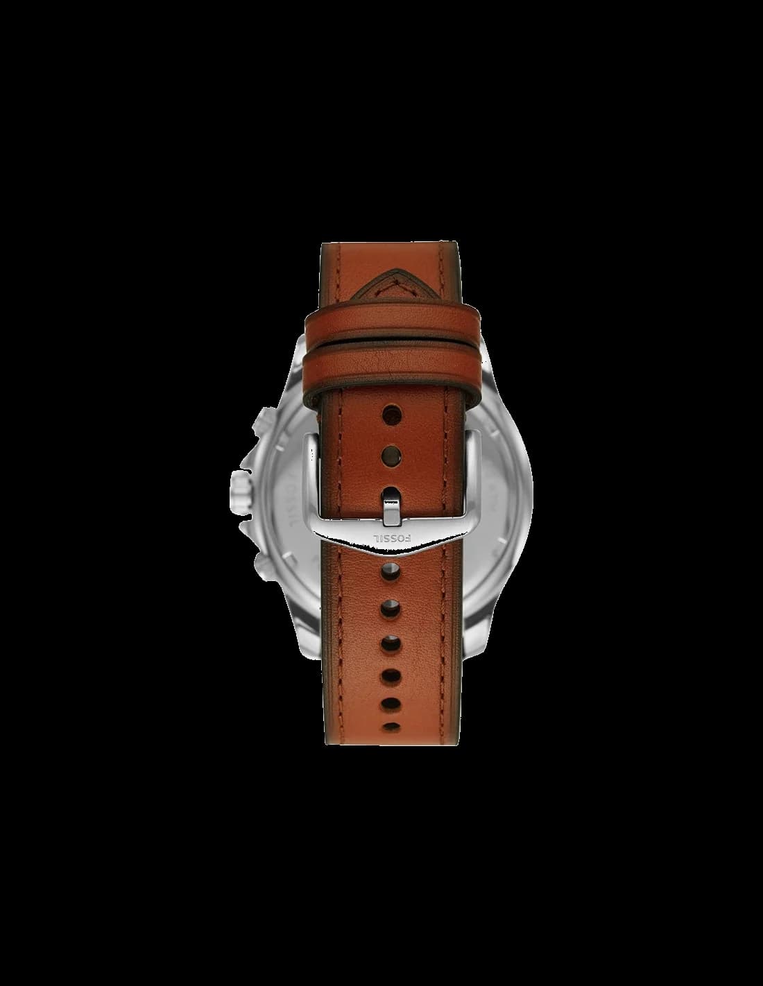 Cadran Fossil FS5734 avec index appliqués argentés, aiguilles luminescentes et guichet date à 4h30