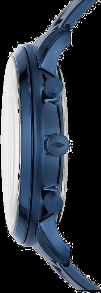 Bracelet Fossil FS5826 en acier inoxydable brossé, maillons larges, fermoir déployant double sécurité