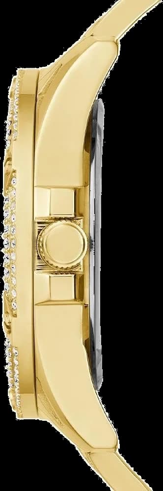 Bracelet Guess GW0464L2 en acier doré avec maillons larges et fermoir déployant, finition brillante