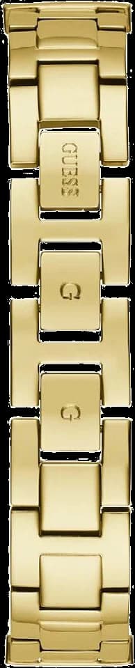 Boîtier Guess GW0401L2 rond en acier doré, lunette lisse, profil fin et raffiné, étanche 50 mètres