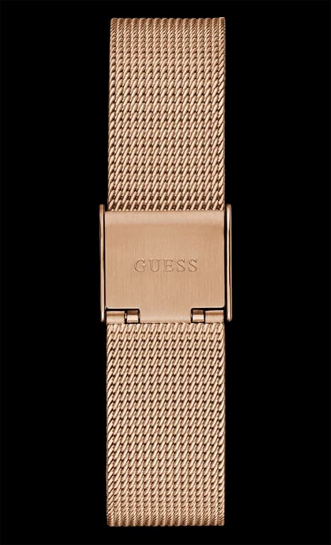 Montre Femme Guess GW0508L3 bracelet or rose boitier triangle orné de strass vue 5