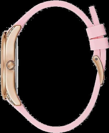 Cadran Guess GW0109L2 blanc à index bâtons dorés et aiguilles dorées, sans complications