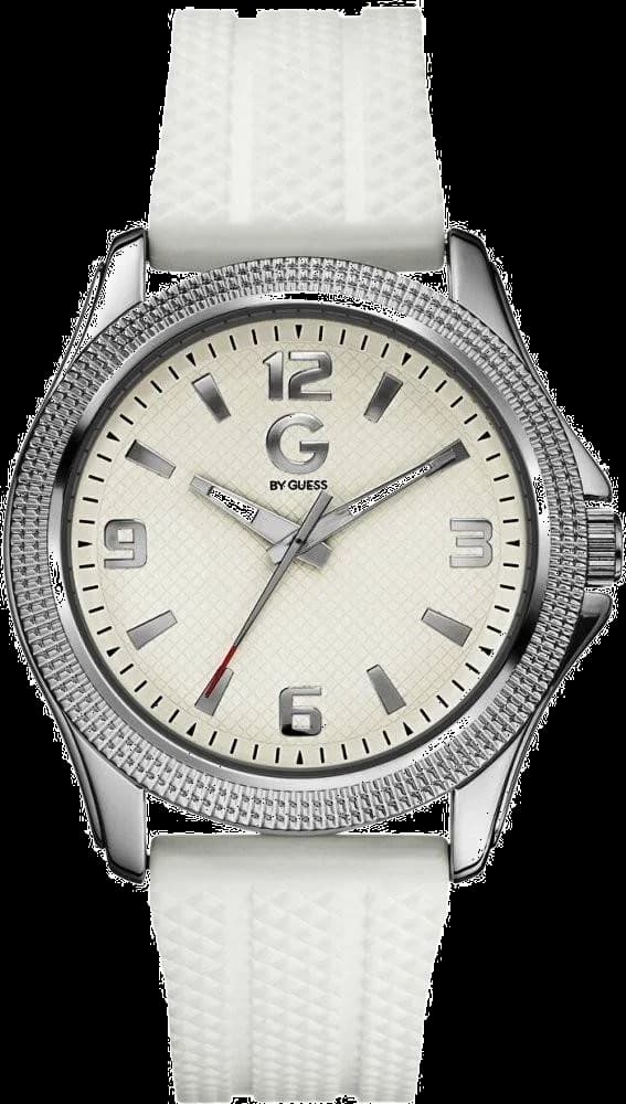 Montre Guess G74040G1 G by Guess bracelet en silicone blanc