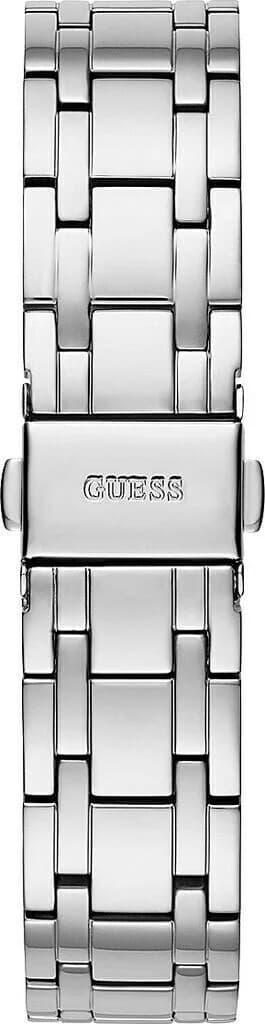 Boîtier Guess GW0033L7 rond en acier argenté, lunette lisse et profil fin pour un porté chic