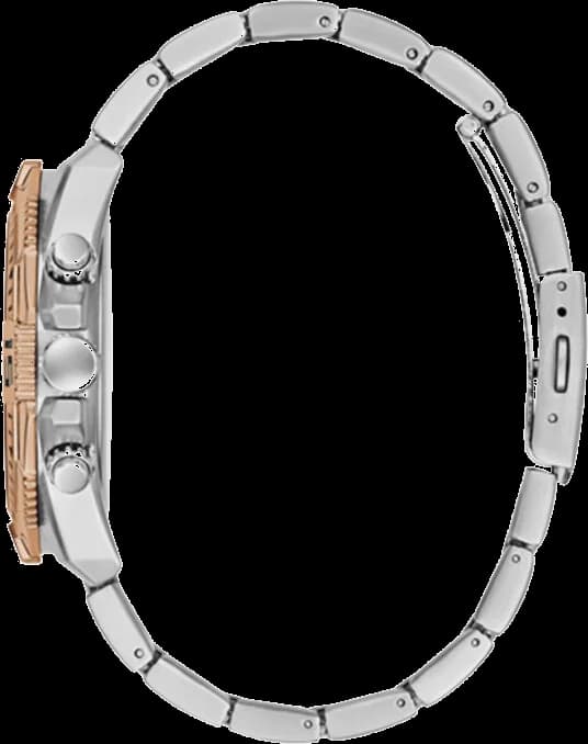 Cadran Guess GW0056G5 bleu multifonction avec compteur date, aiguilles luminescentes et index bâtons appliqués