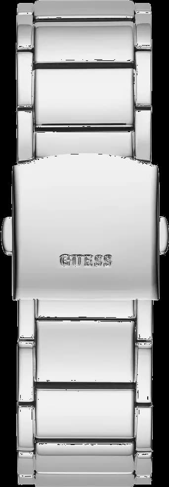 Boîtier Guess GW0094G1 tonneau en acier poli, lunette sertie de cristaux, profil fin et moderne pour un look raffiné
