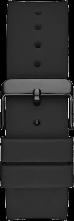 Bracelet Guess GW0208G5 en silicone noir texturé, boucle ardillon signée, confortable et résistant pour usage quotidien