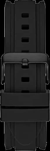 Montre Homme Guess GW0211G3 bracelet silicone noir cadran noir multifonction vue 3