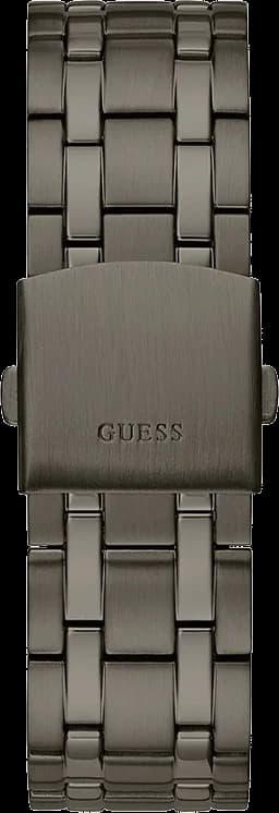 Bracelet Guess GW0260G3 en acier inoxydable intégré, maillons gunmetal, fermoir déployant signé